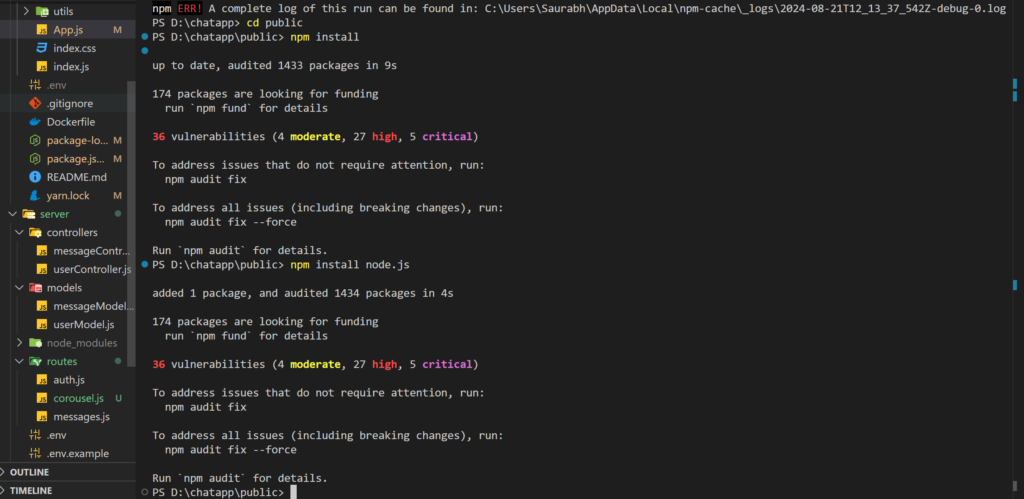 installing npm