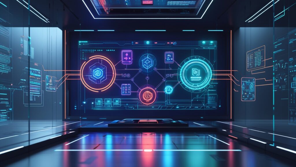 react-bit high-tech circuit board interface