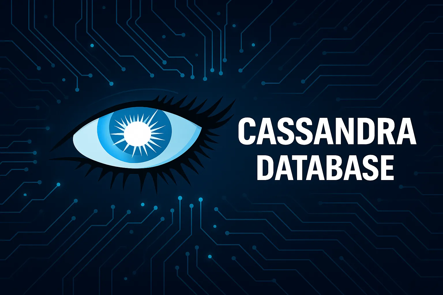 Cassandra database distributed architecture visualization showing data nodes and clusters